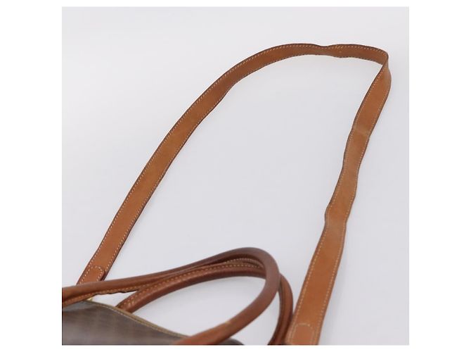 Céline CELINE Macadam Canvas Handtasche PVC Leather 2way Brown Gold Auth ep15962 Braun Golden - Ansicht 15