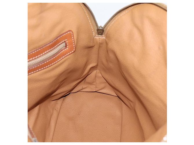 Céline CELINE Macadam Canvas Handtasche PVC Leather 2way Brown Gold Auth ep15962 Braun Golden - Ansicht 22