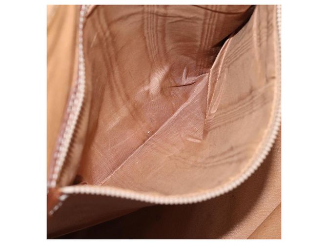 Céline CELINE Macadam Canvas Handtasche PVC Leather 2way Brown Gold Auth ep15962 Braun Golden - Ansicht 25