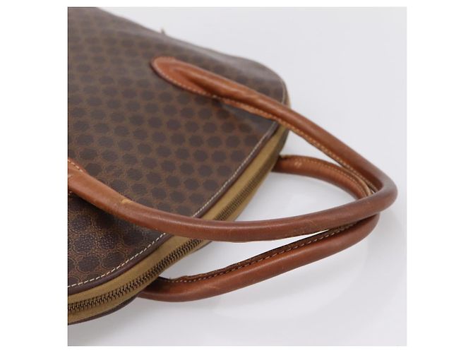 Céline CELINE Macadam Canvas Handtasche PVC Leather 2way Brown Gold Auth ep15962 Braun Golden - Ansicht 7