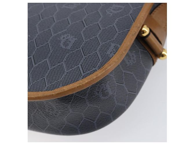 Borsa a tracolla Christian Dior Honeycomb Canvas PVC Gold Blue Auth ep16154 D'oro - vista 17
