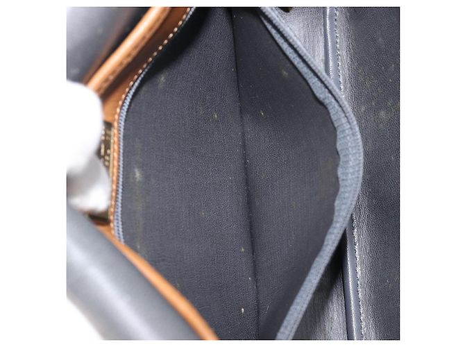 Borsa a tracolla Christian Dior Honeycomb Canvas PVC Gold Blue Auth ep16154 D'oro - vista 26