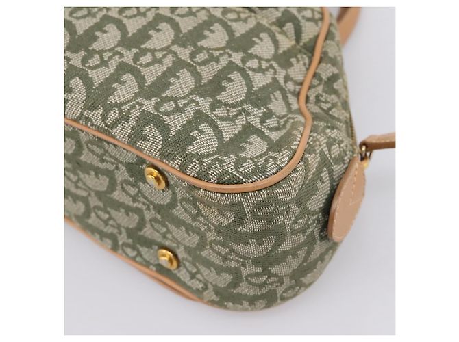 Borsa Double Saddle Christian Dior Trotter Canvas Khaki Gold Tone Auth mr2931 Cachi - vista 17