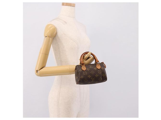 Borsa a mano LOUIS VUITTON Monogram Mini Speedy M41534 LV Auth ep16208 Monogramma - vista 18