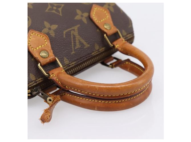 Borsa a mano LOUIS VUITTON Monogram Mini Speedy M41534 LV Auth ep16208 Monogramma - vista 7