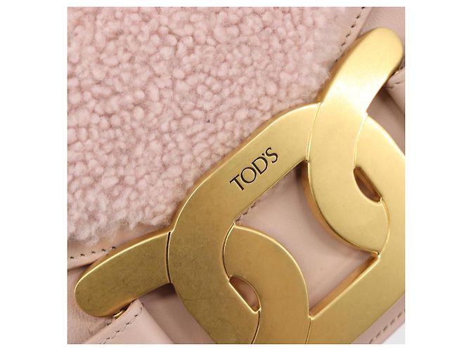 Borsa a tracolla TOD'S Kate Mouton Pink Gold Tone Auth 205929V Rosa - vista 23