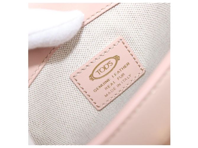 Borsa a tracolla TOD'S Kate Mouton Pink Gold Tone Auth 205929V Rosa - vista 25