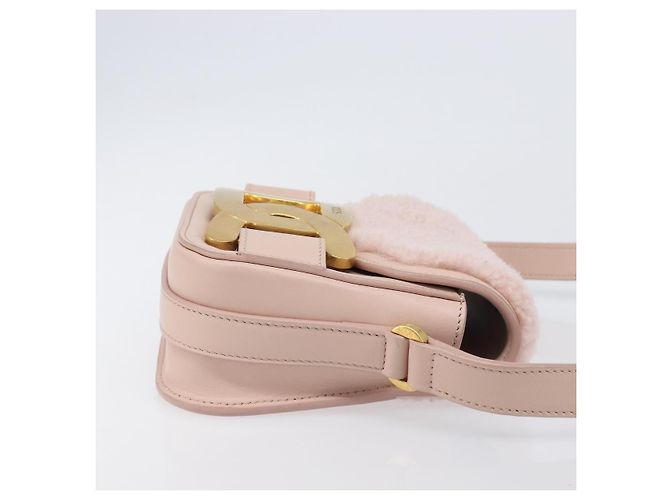Borsa a tracolla TOD'S Kate Mouton Pink Gold Tone Auth 205929V Rosa - vista 3