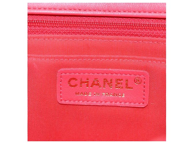 Borsa a catena CHANEL Matelasse 25 Tweed Rosa Blu Chiaro CC Auth yk20942SM - vista 21