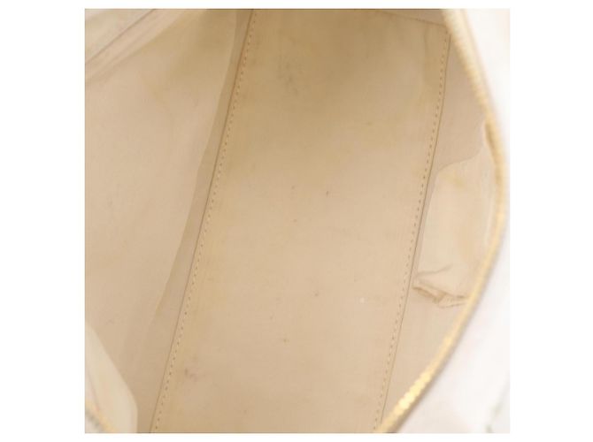 Bolsa CHANEL Wild Stitch em couro branco com detalhes dourados CC Auth mr2972 - vista 11