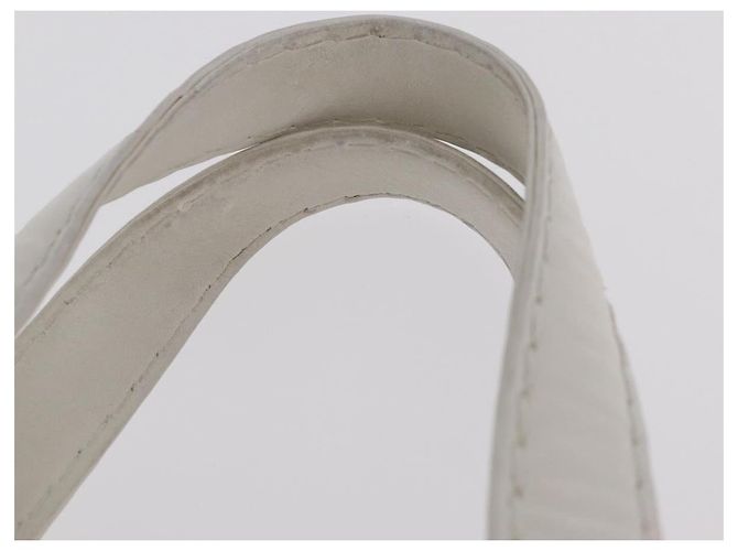 Bolsa CHANEL Wild Stitch em couro branco com detalhes dourados CC Auth mr2972 - vista 15