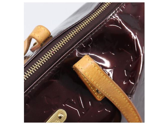 Borsa LOUIS VUITTON Monogram Vernis Bellevue GM Amarante M93589 LV Auth bs37206 Bordò - vista 10