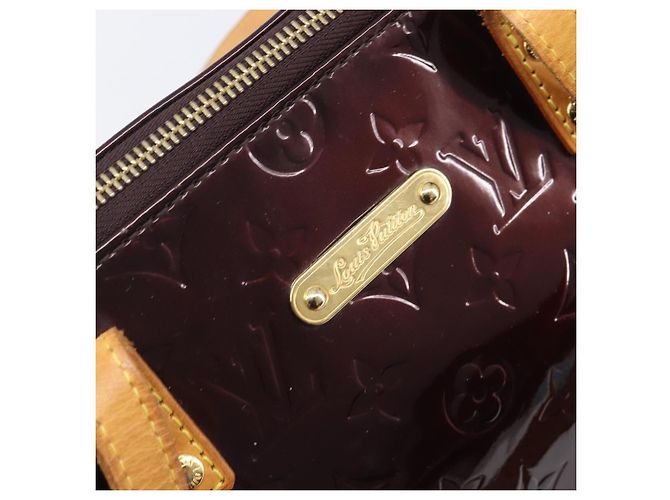 Borsa LOUIS VUITTON Monogram Vernis Bellevue GM Amarante M93589 LV Auth bs37206 Bordò - vista 17