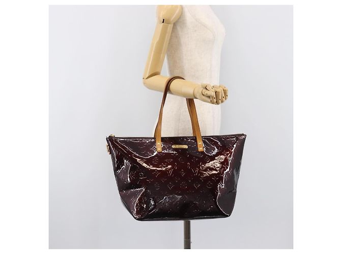 Borsa LOUIS VUITTON Monogram Vernis Bellevue GM Amarante M93589 LV Auth bs37206 Bordò - vista 23