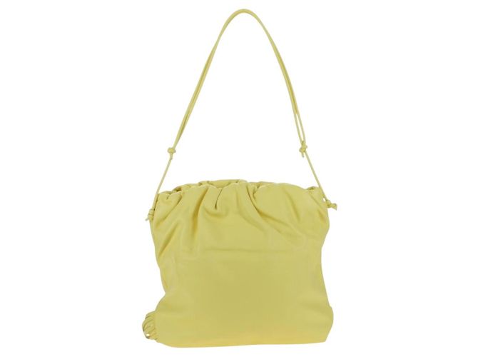 Borsa a tracolla BOTTEGA VENETA in pelle gialla autentica 204821M - vista 2