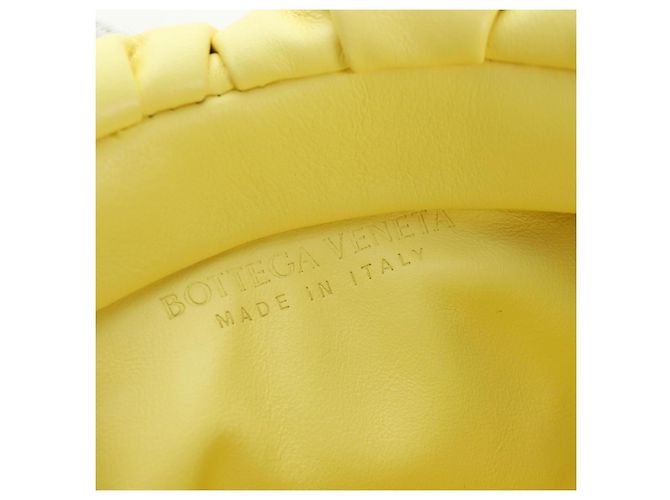 Borsa a tracolla BOTTEGA VENETA in pelle gialla autentica 204821M - vista 22
