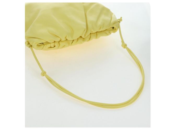 Borsa a tracolla BOTTEGA VENETA in pelle gialla autentica 204821M - vista 7