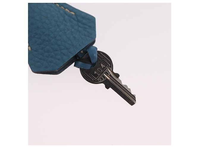 Hermès Borsa a mano HERMES Birkin 35 in pelle Taurillon Blu Turchese Argento Auth LN221SM - vista 39