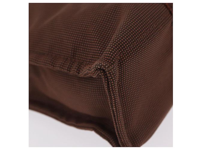 Hermès HERMES Her Line Tote PM Tote Bag Canvas Brown Silver Auth bs37214 Braun Silber - Ansicht 15