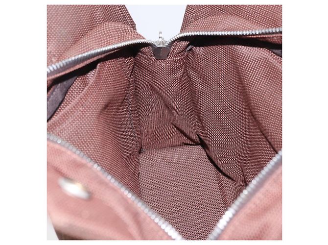 Hermès HERMES Her Line Tote PM Tote Bag Canvas Brown Silver Auth bs37214 Braun Silber - Ansicht 19
