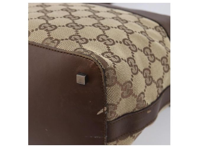 Borsa a tracolla GUCCI GG Canvas Beige Silver 001 4299 Auth ep15906 Argento - vista 17