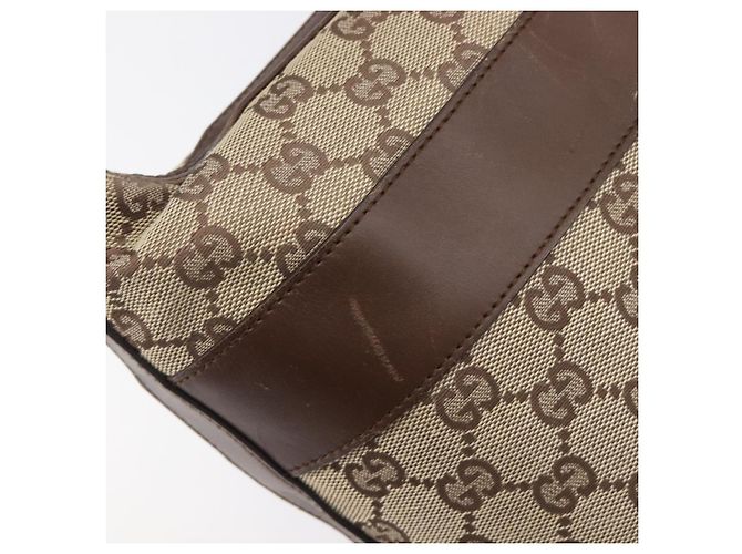 Borsa a tracolla GUCCI GG Canvas Beige Silver 001 4299 Auth ep15906 Argento - vista 19