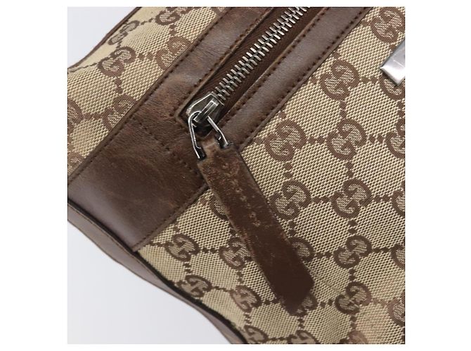 Borsa a tracolla GUCCI GG Canvas Beige Silver 001 4299 Auth ep15906 Argento - vista 22