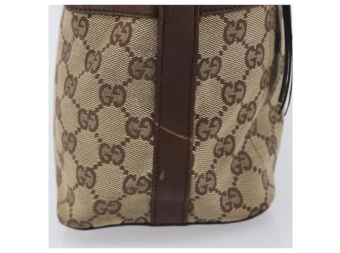 Borsa a tracolla GUCCI GG Canvas Beige Silver 001 4299 Auth ep15906 Argento - vista 5