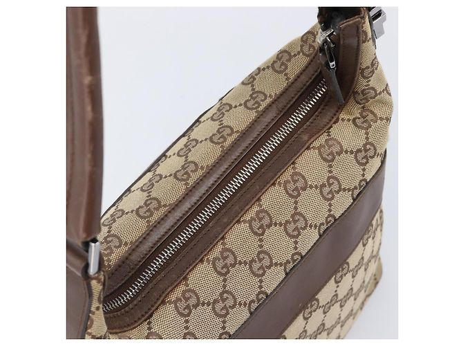 Borsa a tracolla GUCCI GG Canvas Beige Silver 001 4299 Auth ep15906 Argento - vista 7