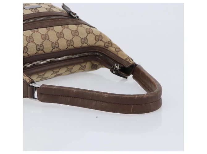Borsa a tracolla GUCCI GG Canvas Beige Silver 001 4299 Auth ep15906 Argento - vista 8