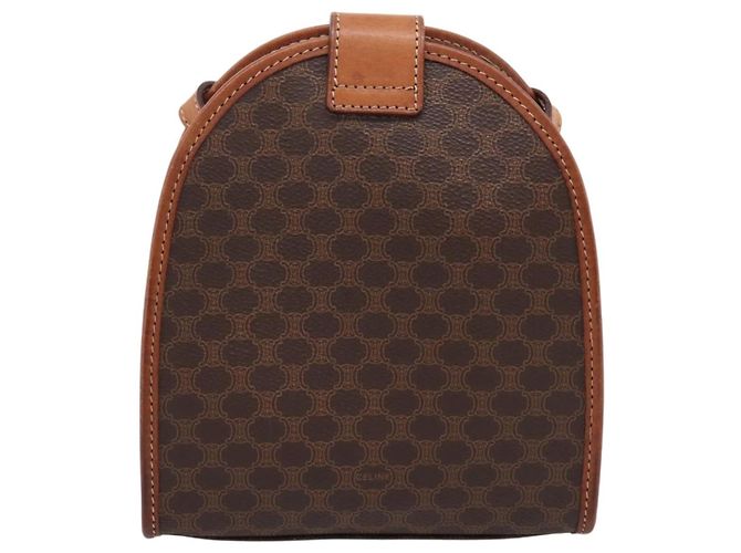 Céline CELINE Macadam Schultertasche PVC Braun Goldfarben Auth gh2400 - Ansicht 2