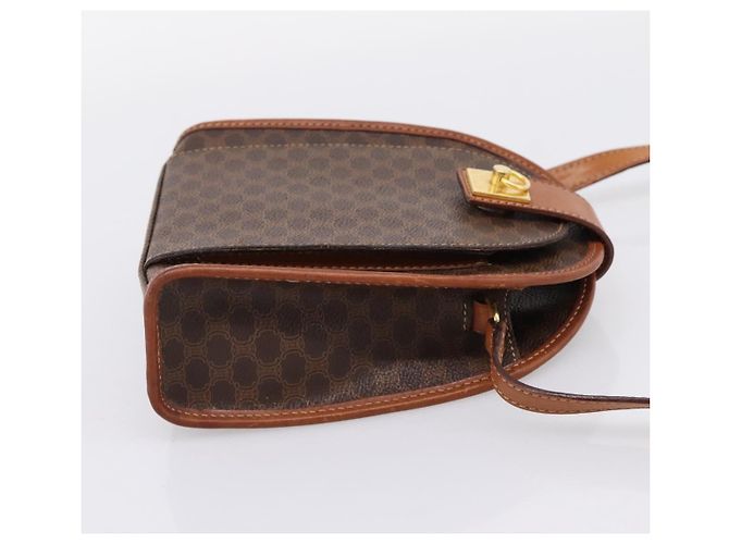 Céline CELINE Macadam Schultertasche PVC Braun Goldfarben Auth gh2400 - Ansicht 4