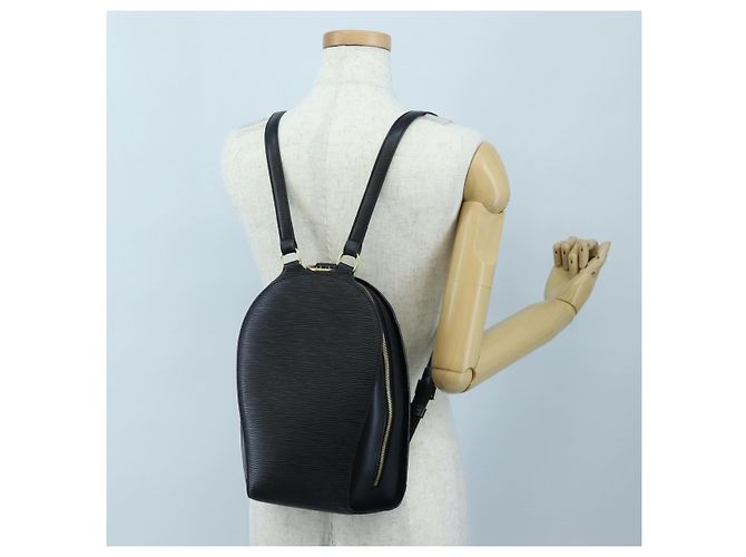 Mochila LOUIS VUITTON Epi Mabillon Black M52232 LV Auth 206007A Negro - vista 24