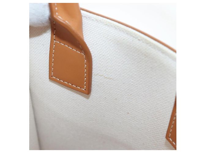 Céline CELINE Vertical Mini Hand Bag Canvas 2way Beige Auth 202496M - vista 11