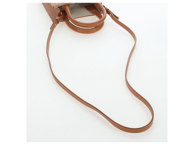 Céline CELINE Vertical Mini Hand Bag Canvas 2way Beige Auth 202496M - vista 9