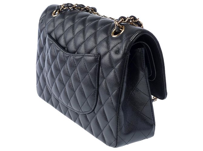 Borsa CHANEL Timeless/Classique in Pelle Blu Navy - 103954 - vista 6