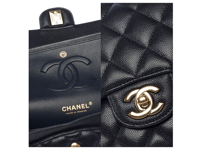 Borsa CHANEL Timeless/Classique in Pelle Blu Navy - 103954 - vista 7