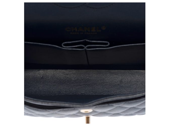 Borsa CHANEL Timeless/Classique in Pelle Blu Navy - 103954 - vista 9