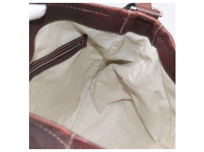 Borsa a tracolla GUCCI in pelle rosso vino argento Auth ep16283 Bordò - vista 18