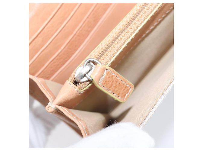 Cartera larga Christian Dior Trotter Canvas Blanco Plata Auth bs37382V - vista 21