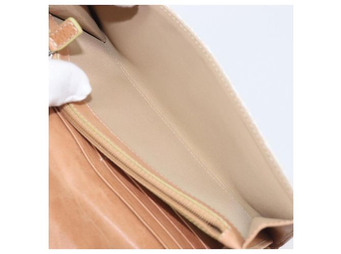 Cartera larga Christian Dior Trotter Canvas Blanco Plata Auth bs37382V - vista 22