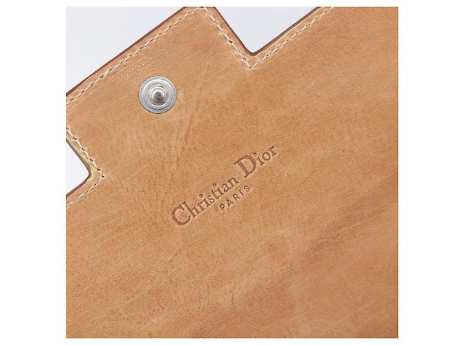Cartera larga Christian Dior Trotter Canvas Blanco Plata Auth bs37382V - vista 8