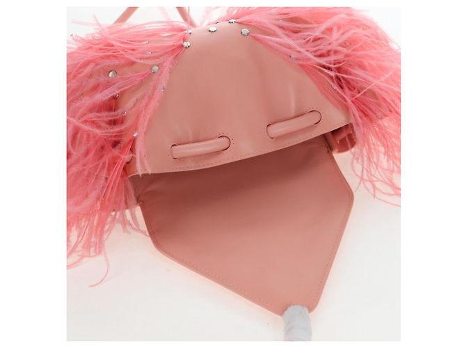 Bolso de hombro BOTTEGA VENETA Cuero Rosa Plata Auth 204816M - vista 10