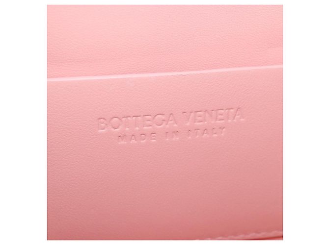 Bolso de hombro BOTTEGA VENETA Cuero Rosa Plata Auth 204816M - vista 11