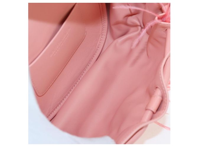 Bolso de hombro BOTTEGA VENETA Cuero Rosa Plata Auth 204816M - vista 12