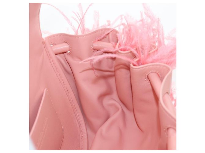 Bolso de hombro BOTTEGA VENETA Cuero Rosa Plata Auth 204816M - vista 19