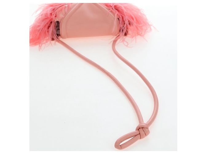 Bolso de hombro BOTTEGA VENETA Cuero Rosa Plata Auth 204816M - vista 7