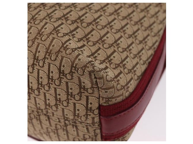 Borsa a tracolla Christian Dior Trotter Canvas Beige Silver Auth ka6335V Argento - vista 18
