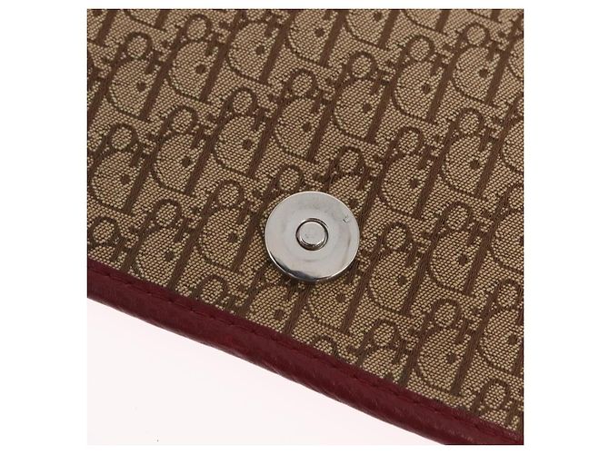 Borsa a tracolla Christian Dior Trotter Canvas Beige Silver Auth ka6335V Argento - vista 21