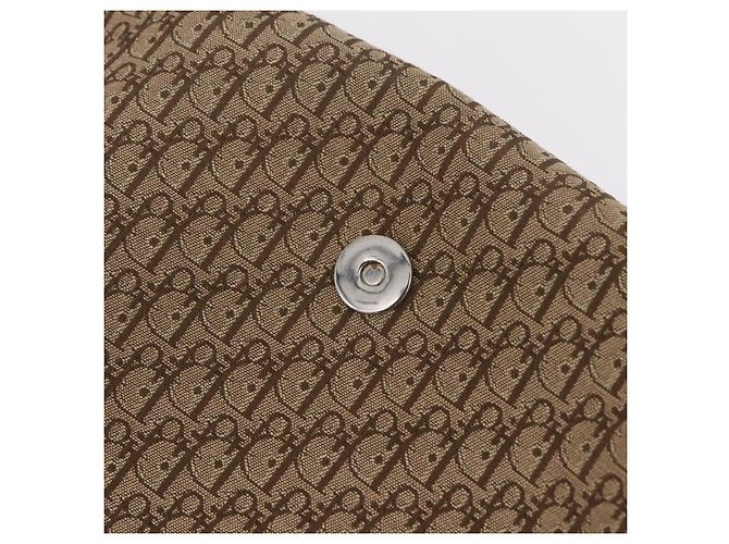 Borsa a tracolla Christian Dior Trotter Canvas Beige Silver Auth ka6335V Argento - vista 22